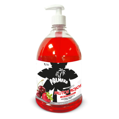 Jabón líquido aroma frutos rojos de 1 litro Palmera