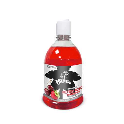 Jabón líquido de frutos rojos frasco de 500 ml Palmera